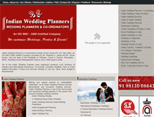 Tablet Screenshot of indianweddingplanners.com
